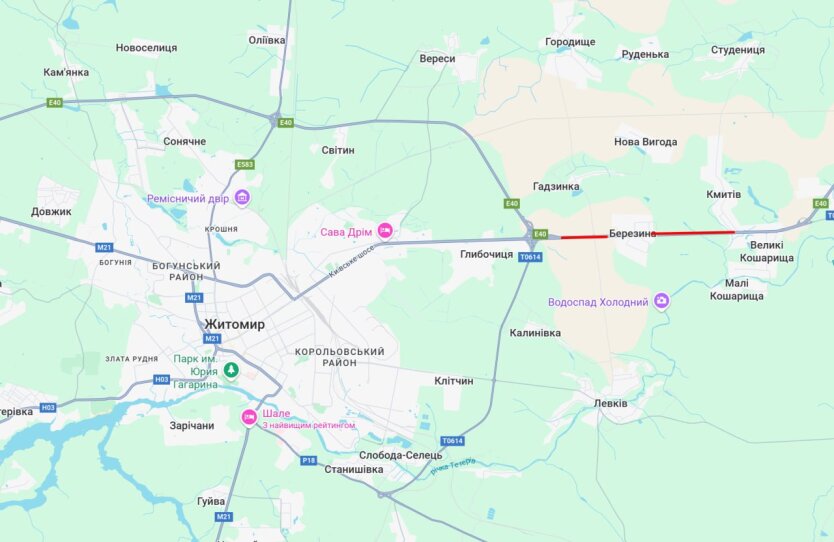 Die OVA hat die Anzahl der Opfer aufgrund der Explosion in der Nähe von Schytomyr bekannt gegeben, die Polizei hat Umleitungsrouten genannt