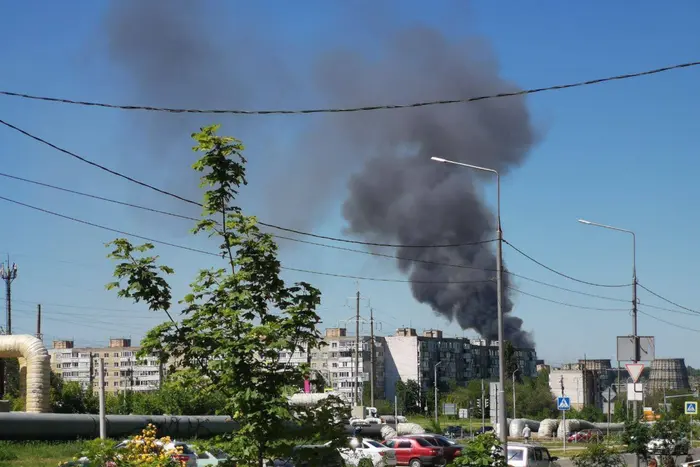 A strong fire broke out near the CHPP in Saratov (video)