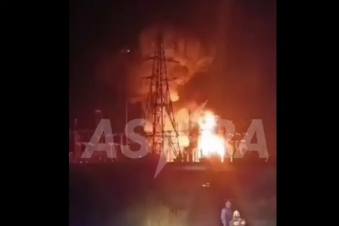 Пожар на тяговой подстанции в Мариинске
